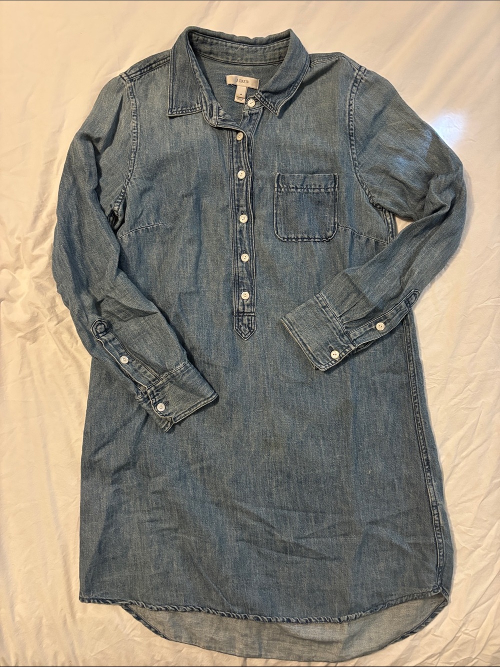 Denim linen Jcrew WOMEN Dresses Denim Shirt Dress - Light Blue